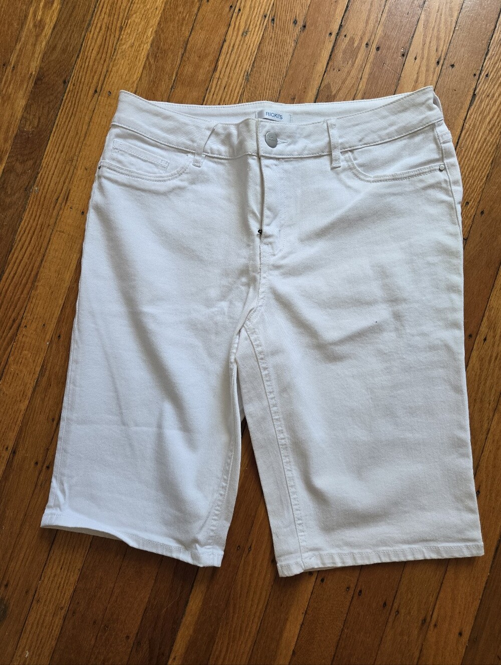 Rickis White Denim Bermuda Shorts